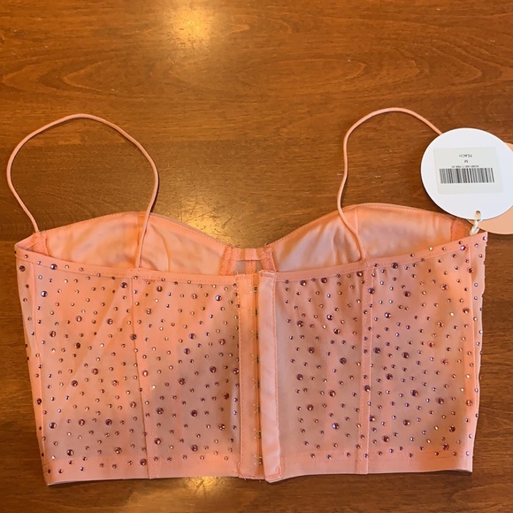 What A Gem Bustier Top // Peach medium - Picture 4 of 4